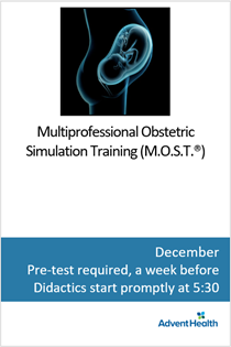 2025 Multiprofessional Obstetric Simulation Training (M.O.S.T.®) December Banner
